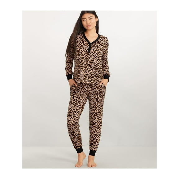kate spade new york Womens Brushed Cozy Jersey Knit Henley Pajama Set Style-KS92570