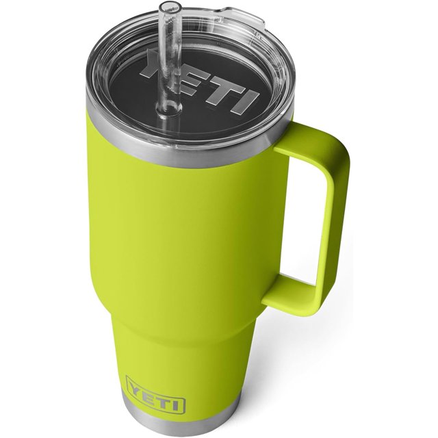 YETI Rambler 42 oz Straw Mug, Vacuum Insulated, Stainless Steel, Chartreuse