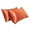 Orange, variant on AUQ 2Pcs Silk Pillow Cases Smooth Zip Convenience Satin Pillowcase with Zipper Skin- Riendly and Breathability Silk Pillowcases 20x30in,Orange