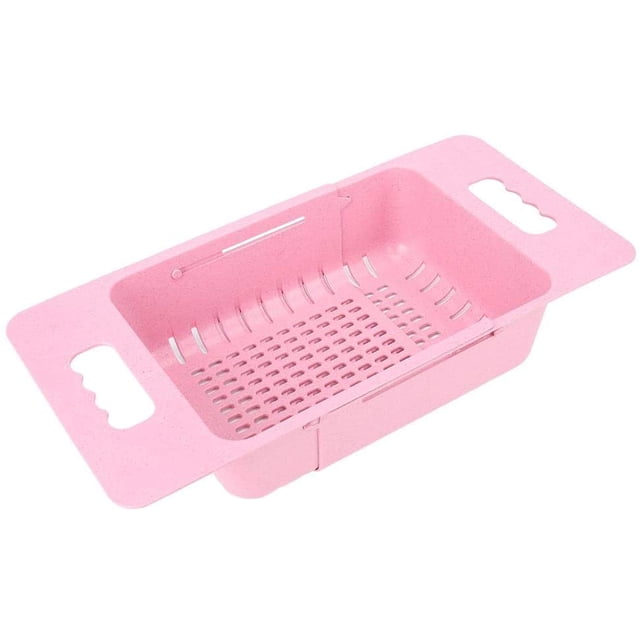Adjustable Sink-ABS Telescopic Sink Tray Drain Basket Adjustable Multifunction Holder Fruit Kitchenware Decor