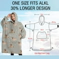 thumbnail image 4 of Oversized Wearable Blanket Hoodie,Labrador Dog Sherpa Blanket Hoodie with Super Pockets,Super Warm Fuzzy Pullover for Women & Men, 4 of 6
