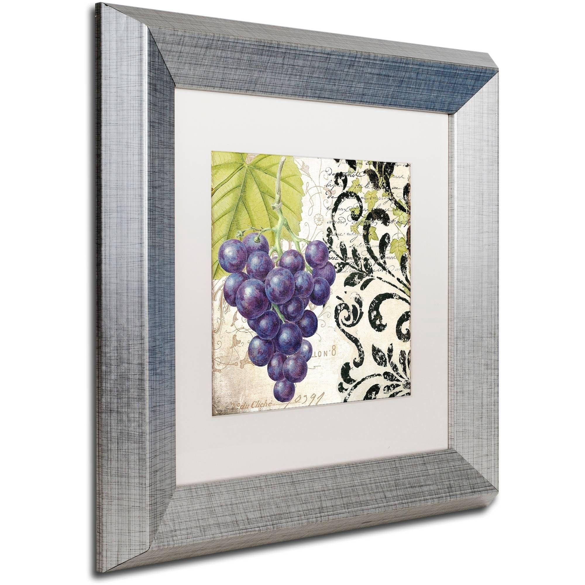 Trademark Fine Art "Les Fruits Jardin II" Canvas Art by Color Bakery White Matte, Silver Frame