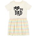 thumbnail image 3 of Inktastic I Love My Dad Girls Toddler Dress, 3 of 5