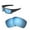 Ice Blue Coated - Polarized, variant on Walleva Fire Red Polarized Replacement Lenses for Oakley Det Cord(OO9253 Series) Sunglasses