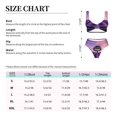 thumbnail image 2 of Kdxio Lavender Field Sunset Print Women's 2 Piece High Waisted Wrap Spaghetti Strap Summer Swimsuit Bikini Set-Small, 2 of 5