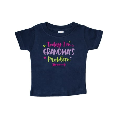 

Inktastic Child Funny Today Im Grandmas Problem Gift Baby Girl T-Shirt