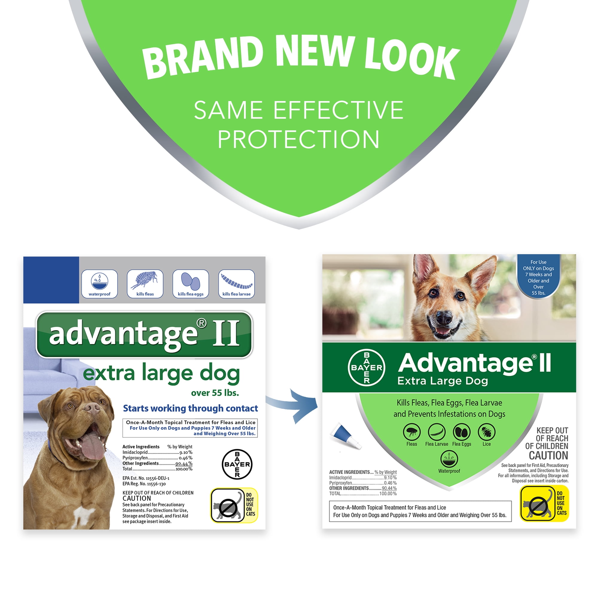 advantage ii extra large dog