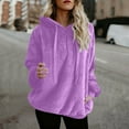 thumbnail image 2 of DAFPZW Womens Fuzzy Hoodies Pullover Sport Hoodie Cozy Oversized Pockets Hooded Sweatshirt Athletic Fleece Hoodies, 2 of 8