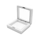 thumbnail image 5 of Caja de exhibición de marcos de joyería Cateissary 3D PE transparente 10 Uds. Blanco 7x7x2cm, 5 of 5