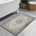 thumbnail image 3 of Washable Vintage Kitchen Mat 31"x20" Non Slip Soft Plush Low Profile Kitchen Rug, Distressed Medallion Oriental Style Sink Mat for Laundry Room Bedroom Office, 3 of 6