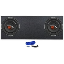 Dual 12" Rockville Subwoofers Sub Box Fits 2022-2023 Toyota Tundra Crew Max