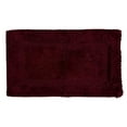 thumbnail image 1 of Home Decor Inc Burgundy Cotton Bath Rug, Everyday Use, 20"x30", 1 of 3