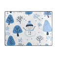 thumbnail image 5 of Yayeee Area Rugs for Living Room 6.7'x4.8' Non Slip Washable Bedroom Floor Carpet, Simple Cartoon Snowmen, 5 of 6