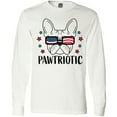 thumbnail image 3 of Inktastic Pawtriotic with French Bulldog  in American Flag Sunglasses Long Sleeve T-Shirt, 3 of 5