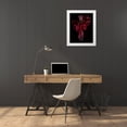 thumbnail image 3 of Yakubovitch, Azriel 26x32 White Modern Wood Framed Museum Art Print Titled - Campanula Bell Dance, 3 of 4