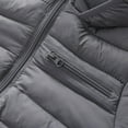 thumbnail image 4 of Trupants Juniors' 14T Gray Puffer Jacket - Warm, Hooded with Zipper Pockets, Water-Resistant Winter Coat for School & Outdoor, 4 of 8