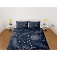 thumbnail image 2 of Galaxy Negro Funda Nórdica Starry Night Colcha, Dormitorio Ropa de cama con, 2 of 4