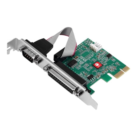 UPC: 0662774043463 | SIIG Single Serial Port/RS-232 and Single Parallel Port PCIe Card JJ-E20311-S1