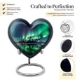 thumbnail image 3 of Aurora Borealis Keepsakes For Ashes - Funeral Urns For Human Ashes Adult - Metal Urns - Funeral Urns For Adult Ashes Men - Urn Adult Human - Human Remains Urns (Size -3inch,4pcs), 3 of 5