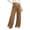 Brown#1, variant on Qingpeng Womens Drawstring Waist Wide Leg Sweatpants Solid Color Loose Straight Casual Pants with Pockets Winter Trendy Long Trousers