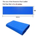 thumbnail image 6 of Utoimkio Swimming Pool Ladder Step Mat,36x9 Inch Non-Slip Texture Pad for In-ground or Above Ground Pools,2.5mm Thickness Vinyl Stairs Stability Cushion Protector, 6 of 8