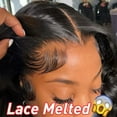 thumbnail image 5 of Transparent Lace Front Wigs Straight Hair 13x4 Lace Front Wigs Human Hair with Baby Hair Pre Plucked Bleached Knots 150% Density Remy 10A Brazilian Straight Lace Wigs for Black Women(16 Inch), 5 of 7
