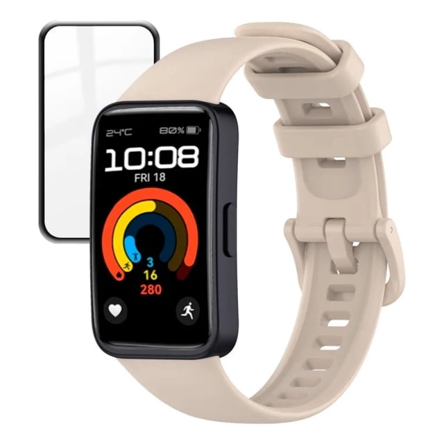 Correa de Silicona Premium Sport para Huawei Band 8,9,10 + Mica