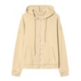 thumbnail image 5 of Women's Street Hooded Zipper Coat Casual Long Sleeve Warm Outerwear Jacket for Everyday Comfort, 5 of 6