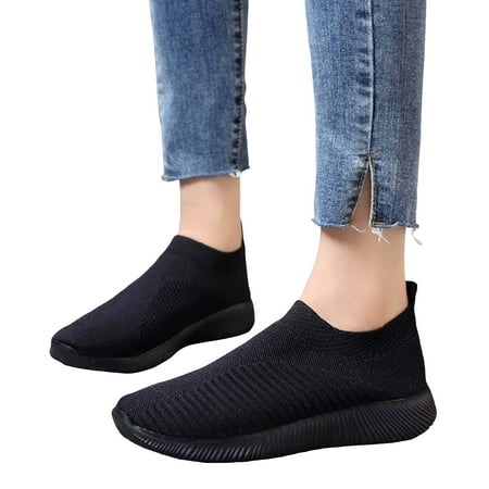 Mepaouo Womens Slip On Walking Shoes Memory Foam Running Shoes Lightweight Comfy Sport Sneakers