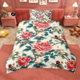 thumbnail image 2 of Erosebridal Vintage Floral Twin Bedding for Girls, Tropical Flower Duvet Cover Set, Reversible, 2pcs 1 Duvet Cover and 1 Pillowcase, No Comforter, 2 of 6