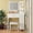 White-31.5", variant on Tomnk White Vanity Desk with LED Mirror, Charging Station, Stool & Storage Drawers