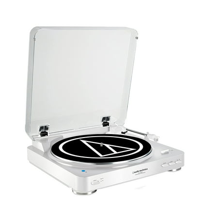 Audio-Technica Fully Automatic Bluetooth Wireless Belt-Drive Stereo Turntable, White
