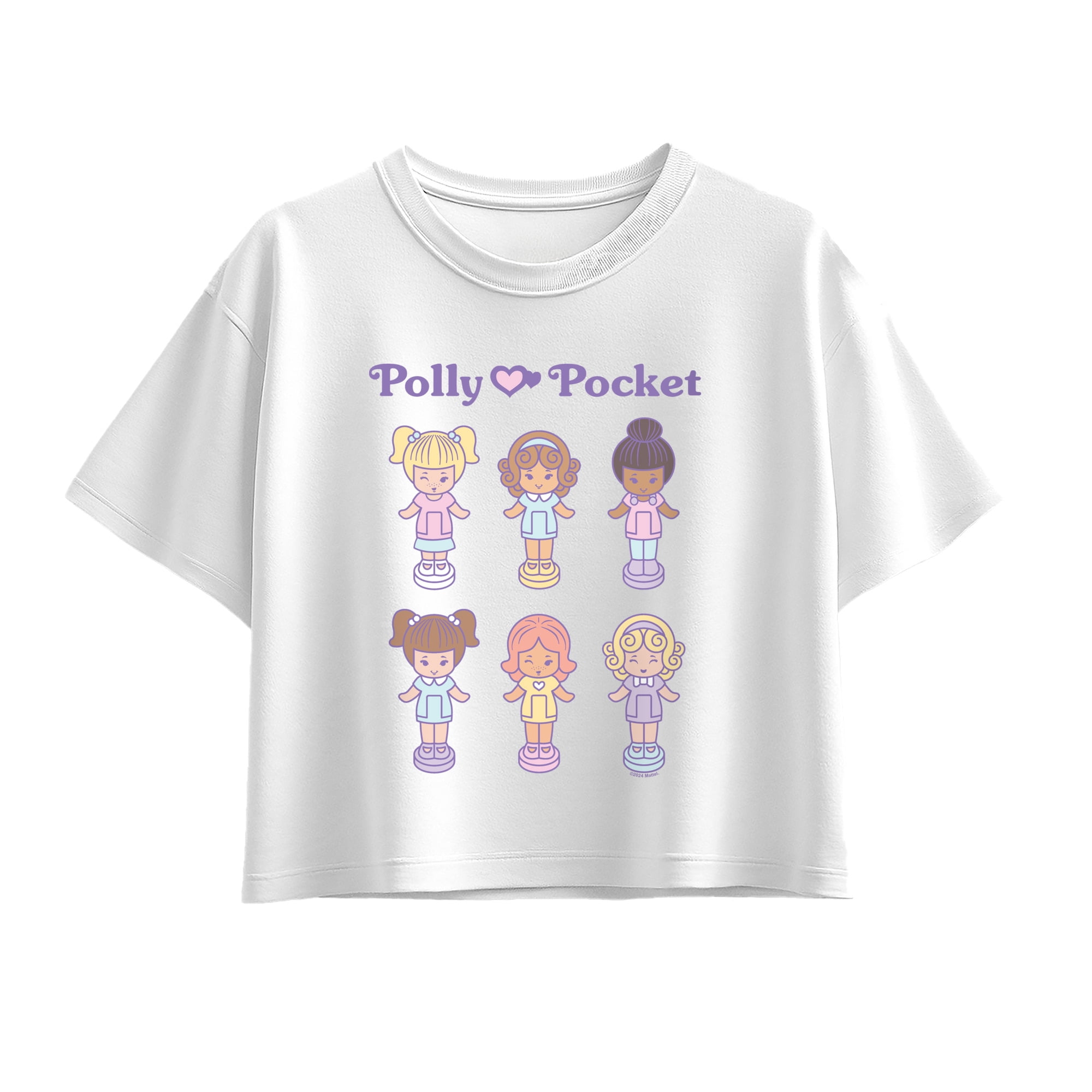 Polly Pocket - Doll Grid Short Sleeve Boxy Graphic T-Shirt