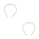 thumbnail image 1 of Diadema Blanca Resistente al Desgaste Qarigey Estilo Simple Elegante con 4 Perlas Grandes, 1 of 5