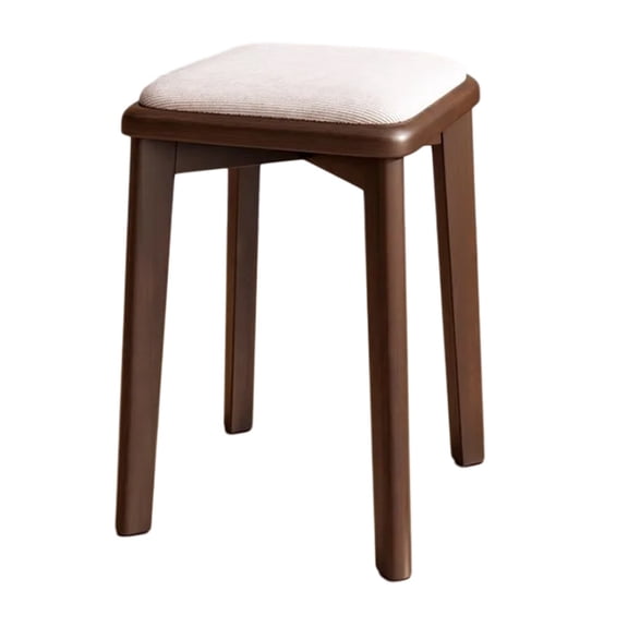 Wooden Bar Stools Stackable Stools Short Stools Chairs Padded Seat Portable Breakfast Chair,Stacking Stools Kitchen Barstools for Dining Room