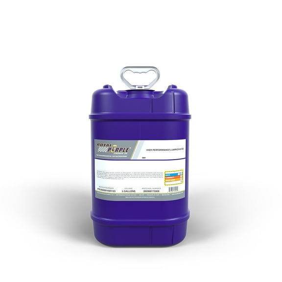Royal Purple Synthetic Motor Oil Tough Wear Protection Fuel Efficiency 15W-40, 5 Gal
