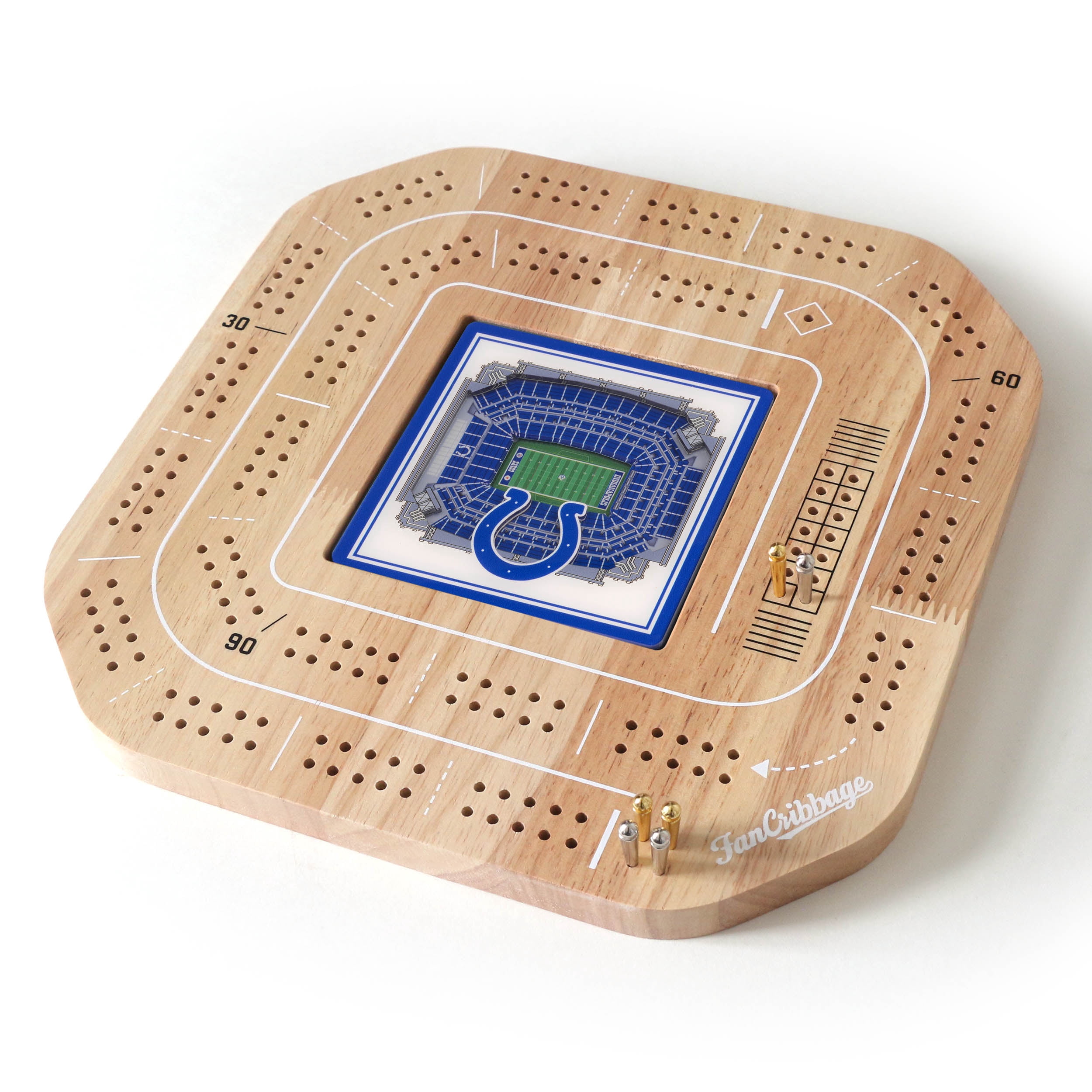 YouTheFan NFL Indianapolis Colts Stadiumview Cribbage