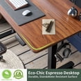 thumbnail image 3 of CubiCubi 48'' x 24'' Height Adjustable Electric Standing Desk Sit Stand Home Office Desk with Splice Board, Espresso, 3 of 8