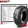 thumbnail image 3 of One New WANDA ATV Radial Tire AT 25x8R12 6PR/P350 - 10177, 3 of 7
