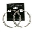 thumbnail image 2 of Mi Amore Hoop-Earrings Silver-Tone, 2 of 3