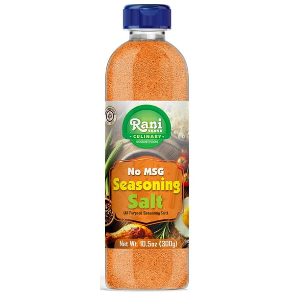 Rani No MSG Seasoning Salt (All Purpose Seasonign Salt) 10.5oz (300g) PET Jar ~ All Natural | Gluten Friendly | NON-GMO | Kosher | Vegan | Product of USA