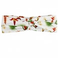 thumbnail image 1 of Tropical Headband, Pinnation Monstera Leaf Strelitzia Exotic Plants Warm Climate Elements, Elastic and Soft Women's Bandana for Sports and Everyday Use, Grey Red Coconut, by Ambesonne, 1 of 3