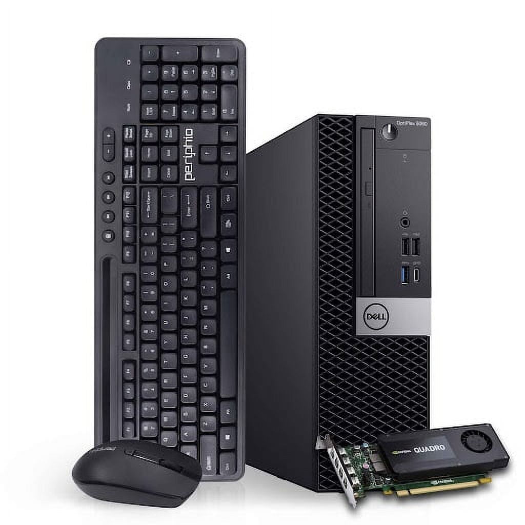 Dell Workstation PC Desktop Computer | Editing and Design | GeForce K1200 4GB GPU | Intel Core i7 | 32GB DDR4 RAM, 500GB NVMe + 1TB SDD | Wi-Fi + Bluetooth | Windows 11 Pro