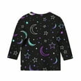 thumbnail image 4 of SERTGUTR Kids Christmas Print 3/4 Long Sleeve Round Neck Casual Comfortable Festive Everyday Top Christmas Gifts for Children 3-12 Years(Multicolor,11 Years), 4 of 7