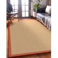 thumbnail image 3 of Athena Sisal & Burnt Orange 5' x 8' Area Rug, 3 of 7