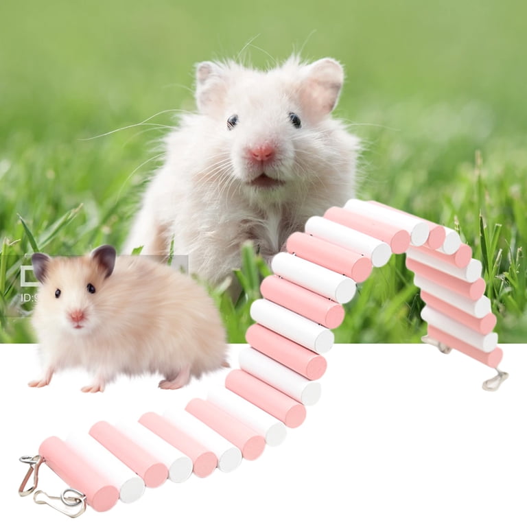 Hamsters Amazon Hamster Bendable Wooden Ladder Bridge - Natural Chew ...
