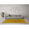 thumbnail image 3 of Ahgly Company Machine Washable Indoor Rectangle Oriental Yellow Industrial Area Rugs, 7' x 9', 3 of 4
