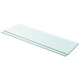 thumbnail image 1 of vidaXL Shelves 2 pcs Panel Glass Clear 100x30 cm, 1 of 2