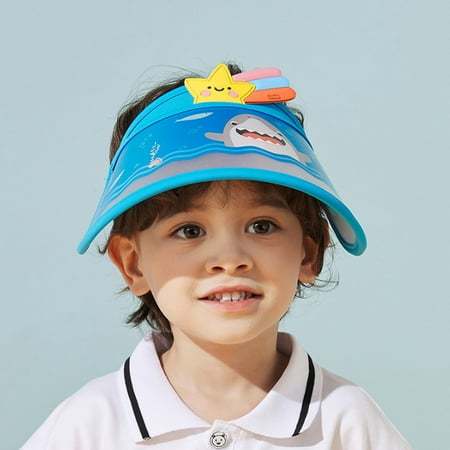 

Aayomet Girls Sunscreen Hat Baby Adjustable Baby Boys Cap Cartoon Animal Infant Baby Care Swim Lids Medium