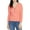 Coral, variant on SANCTUARY Womens Ivory Pinstripe 3/4 Sleeve With Buttons Sweater XS